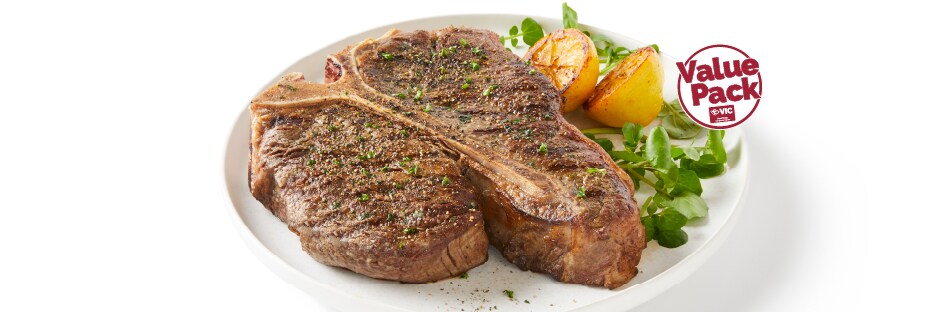 Porterhouse or TBone Steaks - $8.99 per lb. 