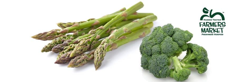 Farmers Market Green Asparagus or Broccoli Crowns - $1.79 per lb. 