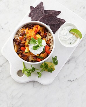 Black Bean and Pepper Enchiladas