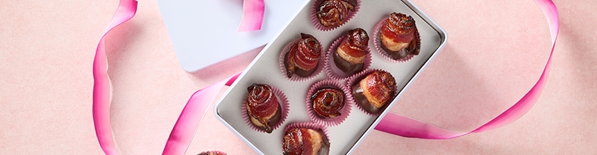  Bacon Dark Chocolate Roses