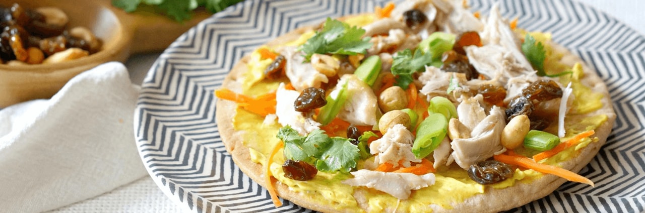 Curry Chicken Flatbreads