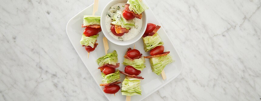 Wedge Salad on a Stick