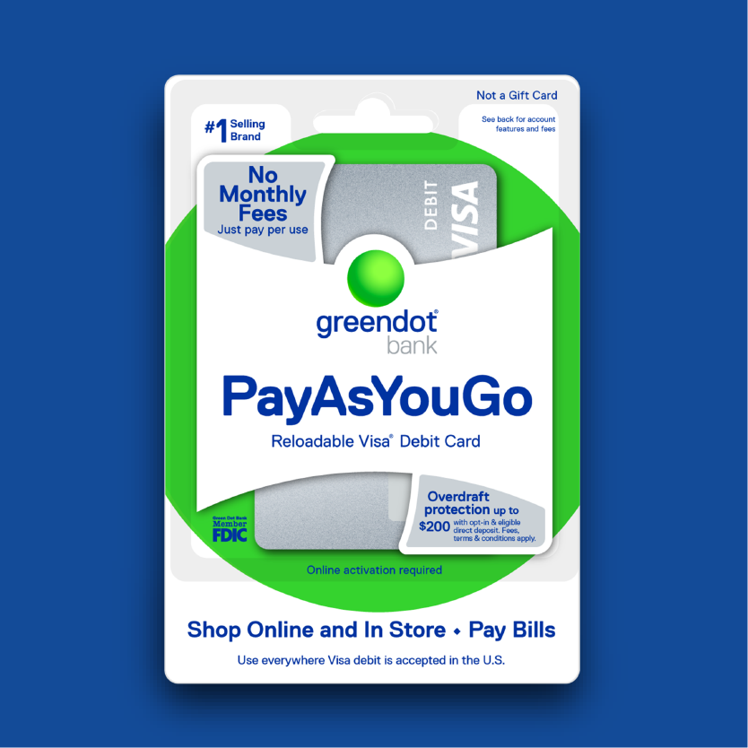 Green Dot Pay As Your Go Card