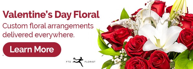 Valentine's Day Floral- Custom floral arrangements delivered everywhere. 