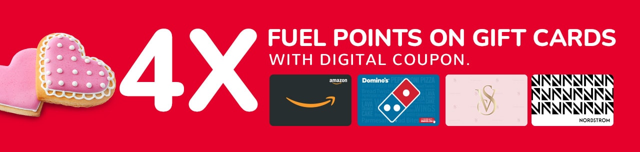 4X Fuel Points on Gift Cards