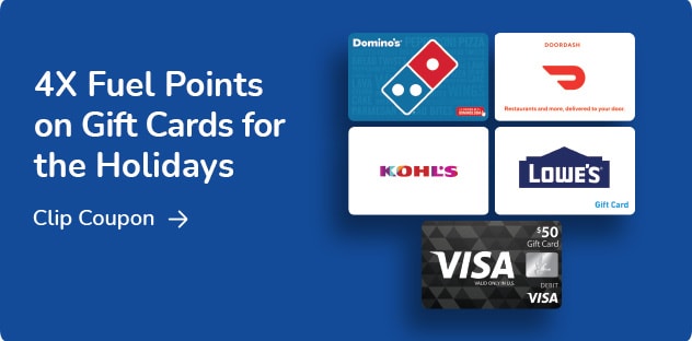 Earn Fuel Points on Gift Cards